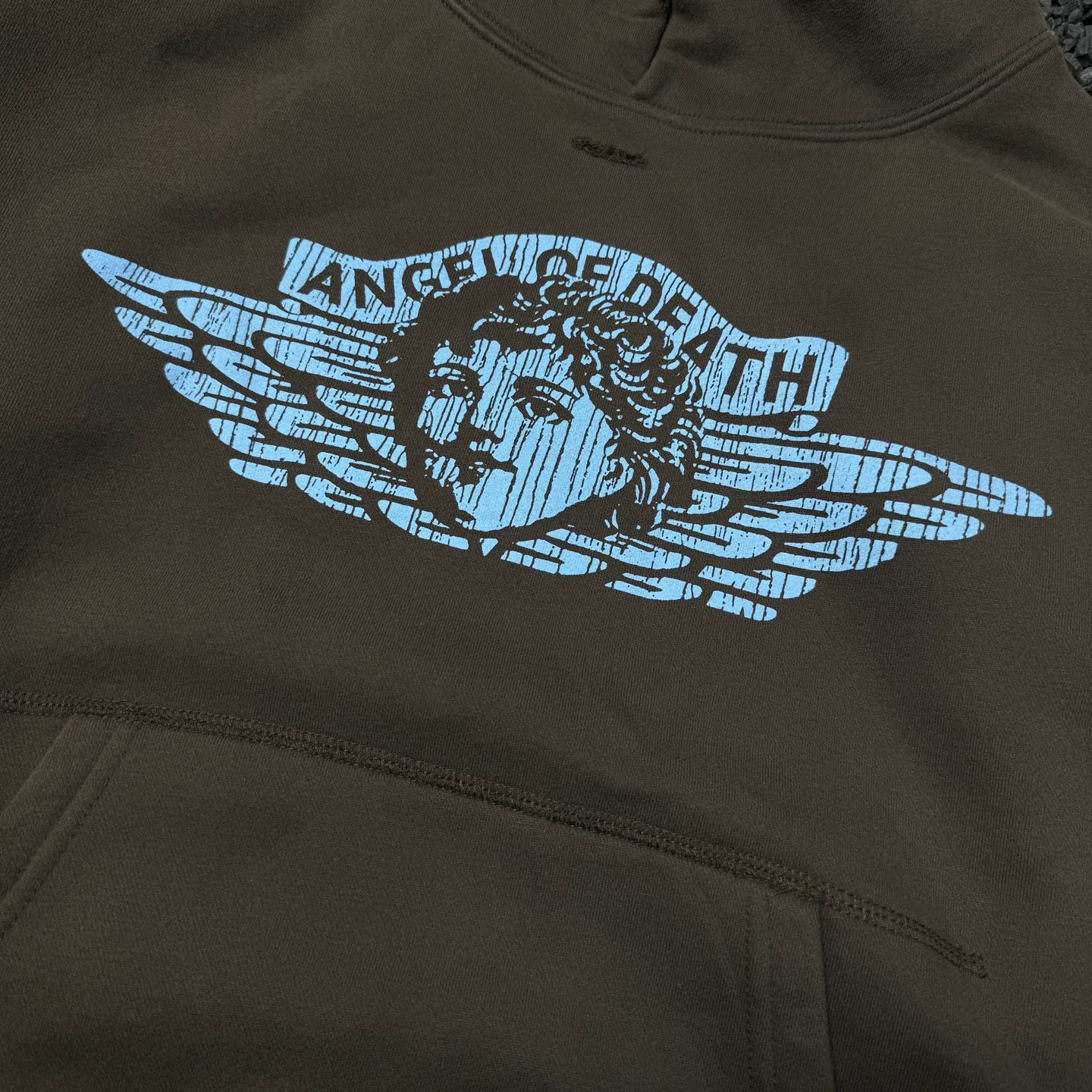 P248 # CHE-13 Saint Michael cho "Little Angel Limited" American retro hooded sweatshirt, washed and distressed, hand-made destruction process, brushed texture, brushed fabric, three-dimensional tailoring, splicing complex stitching process, size: S M L XL